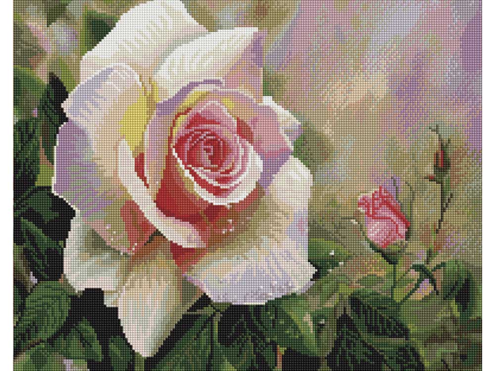 фото Алмазная мозаика Painting Diamond "Садовая роза", 40x50 см