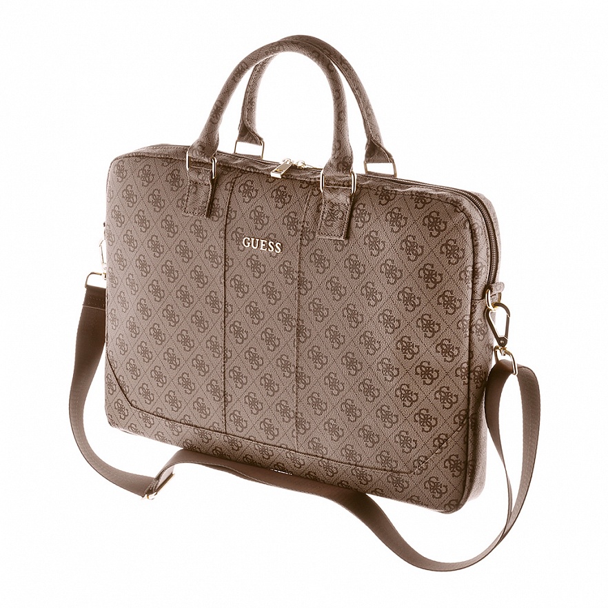 фото Сумка Guess 4G UpTown Computer Bag для MacBook 15" коричневая