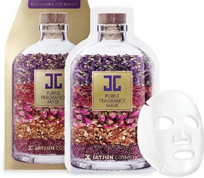 фото JAYJUN Purple Fragrance Mask Маска для лица увлажняющая и питательная Jay jun