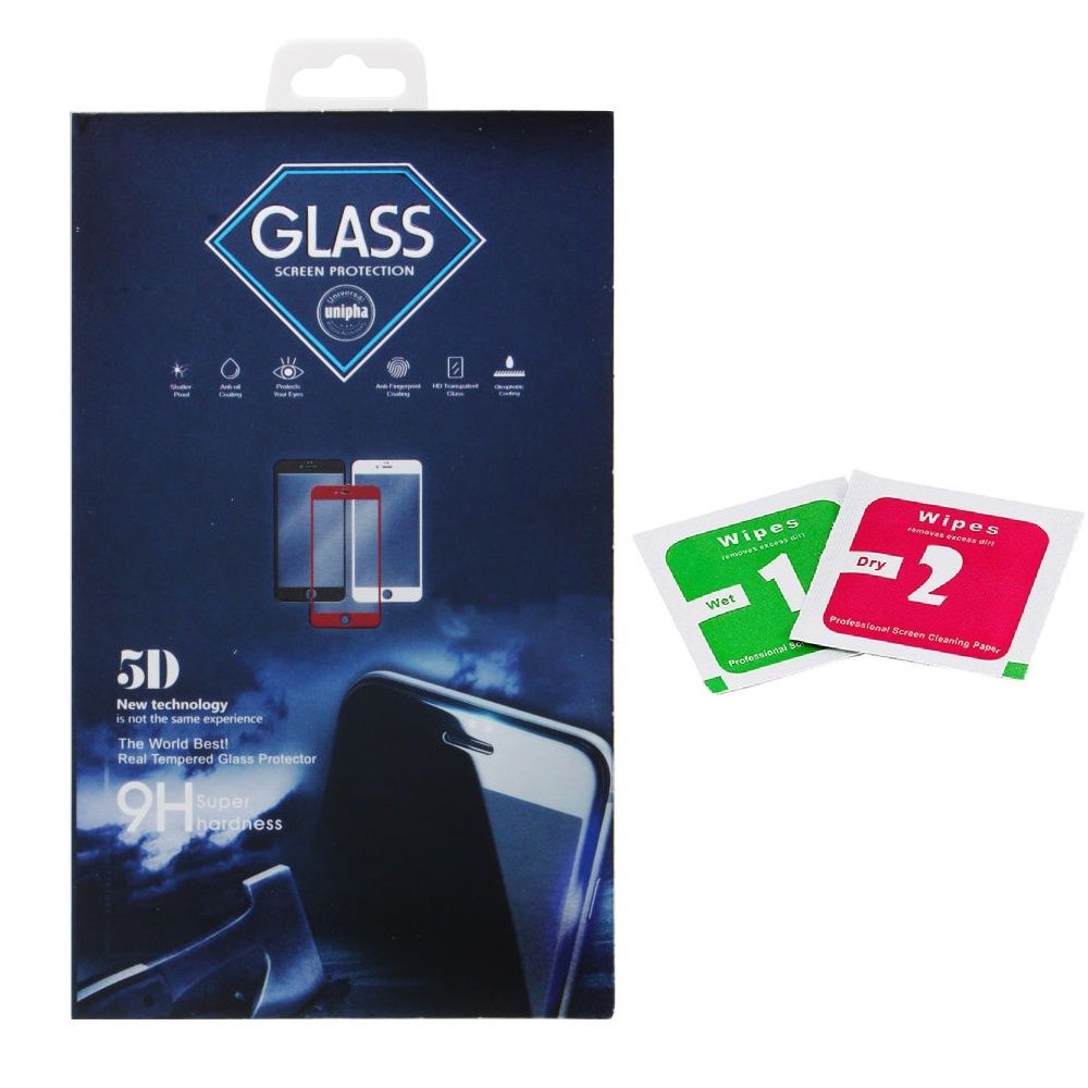 фото Защитное стекло 5D Unipha Full Glue закалённое для Samsung Galaxy A7 (2018), чёрное Glass unipha