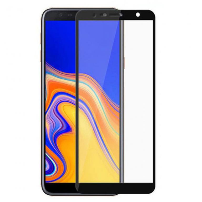 фото Защитное стекло 5D Unipha Full Glue закалённое для Samsung Galaxy J4 / J6 Plus (2018), чёрное Glass unipha