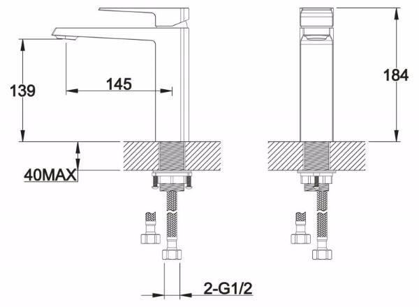 фото Смеситель для раковины BelBagno Arlie ARL-LVMA-CRM