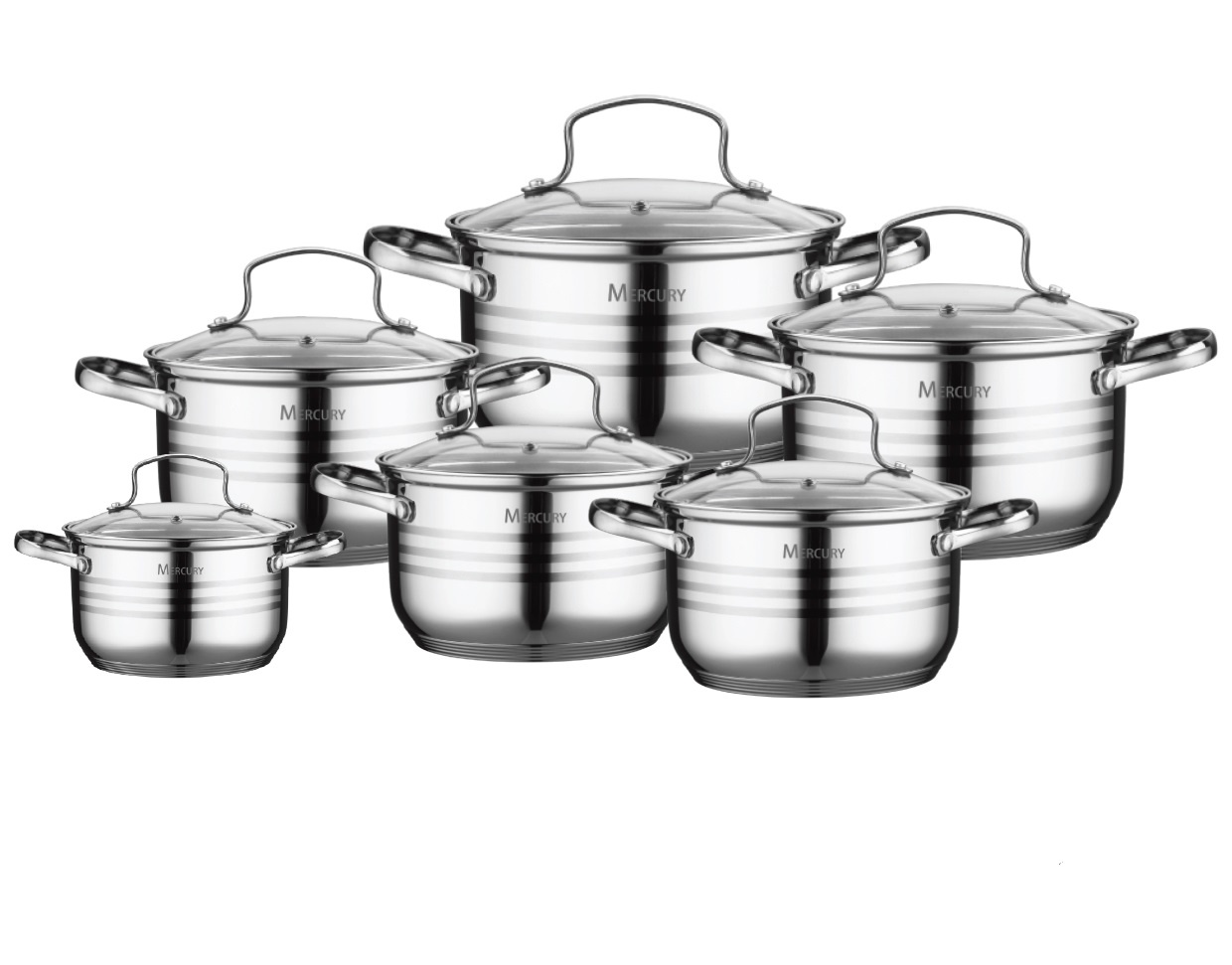 набор посуды 12 предметов. набор посуды mercury mc-6017. набор посуды sentore apposito cs501 i teflon select. набор кастрюль майер бош. набор kelli 11112.