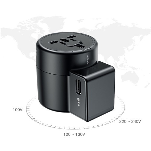 фото Сетевое зарядное устройство универсальное Baseus Rotation Type Universal Charger - Черное (ACCHZ-01)