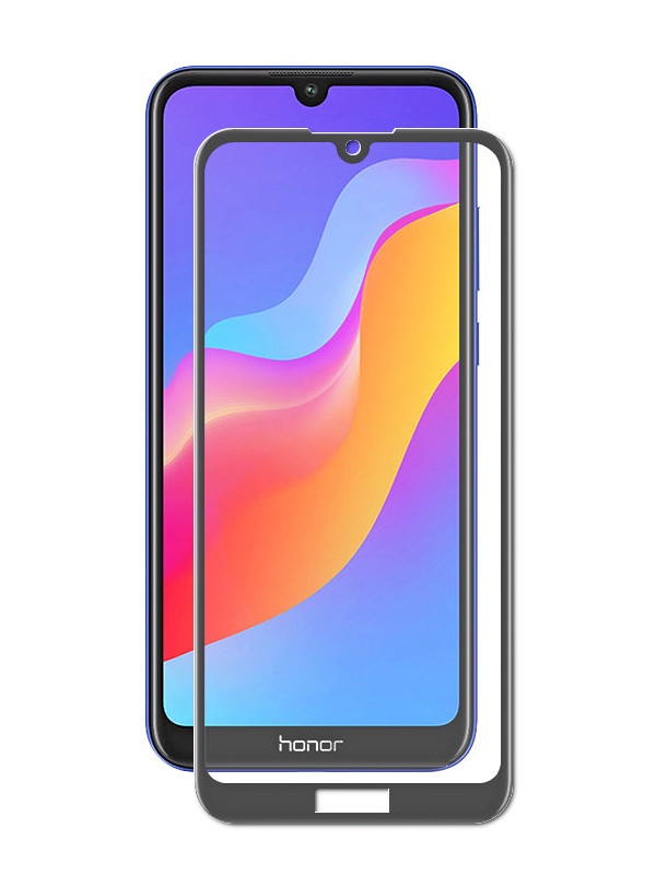 фото Защитное стекло 5D Unipha Full Glue закалённое для Huawei Honor 8A/ Y6 (2019), чёрное Glass unipha