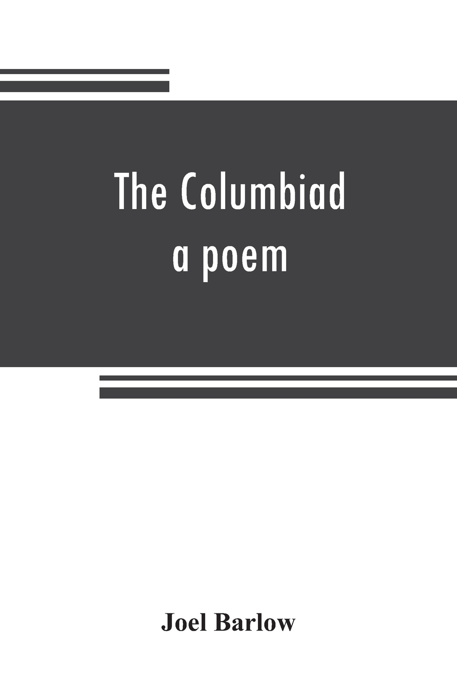 The Columbiad a poem
