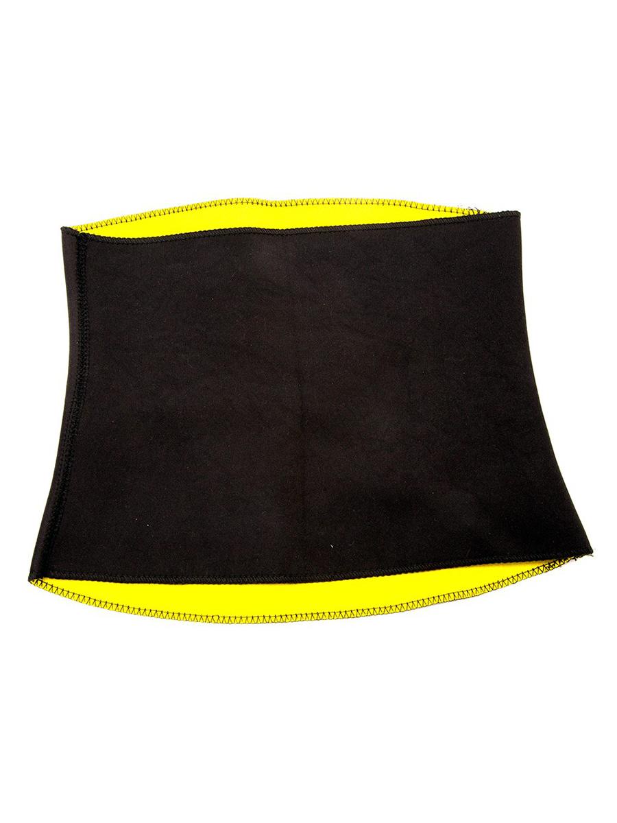 фото Утягивающий пояс для похудения TipTop Черный с желтым L