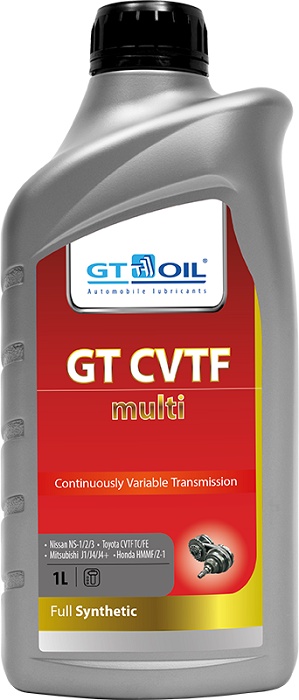 фото Трансмиссионное, синтетическое масло вариатора (CVT) GT CVTF Multi, 1 л Gt oil