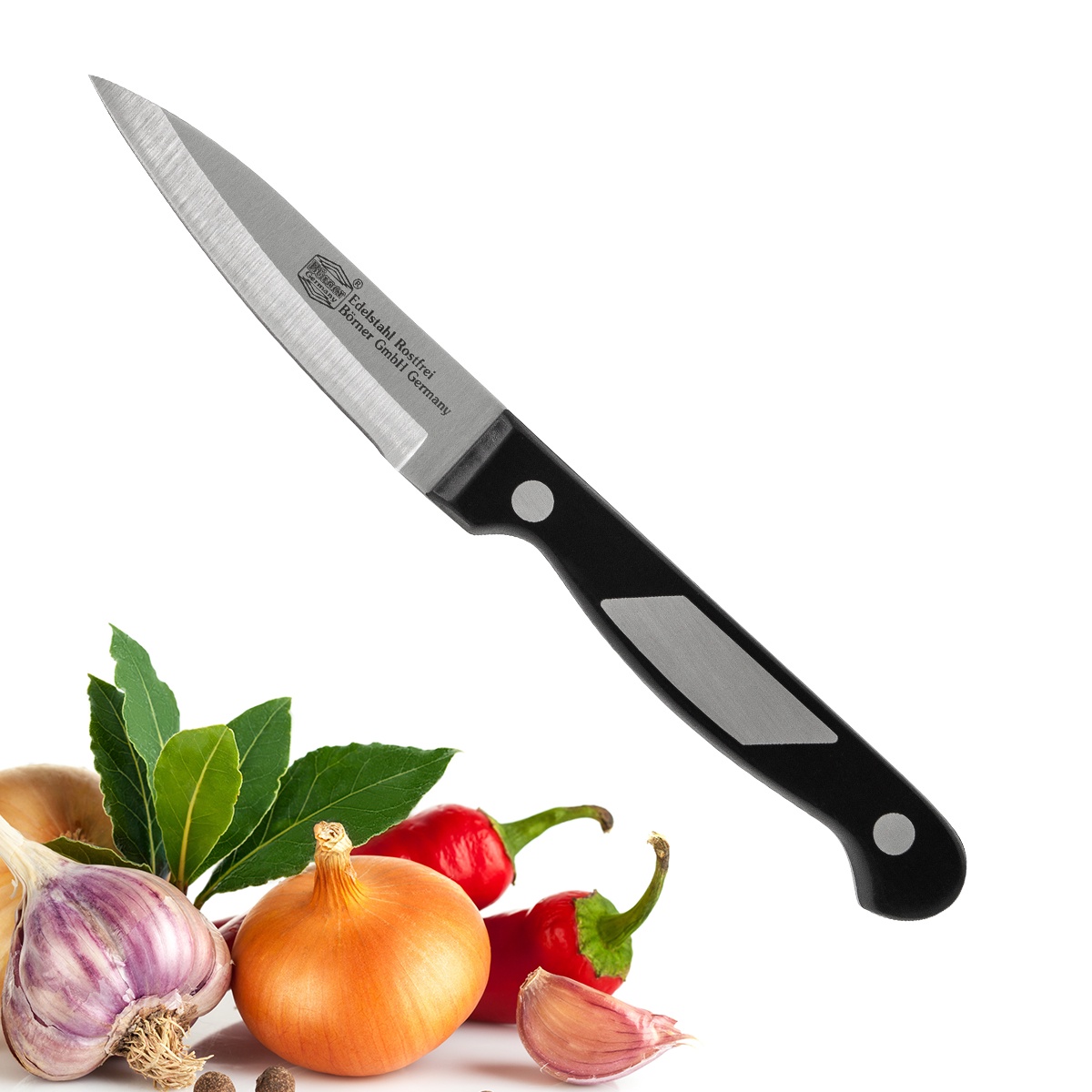 фото Нож для чистки овощей Borner Ideal (Германия), длина лезвия 9 см
