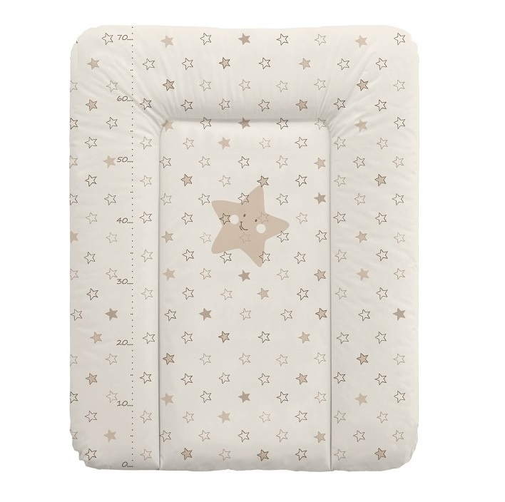 фото Матрац пеленальный Ceba Baby 70x50 см мягкий на комод Stars beige W-143-066-111