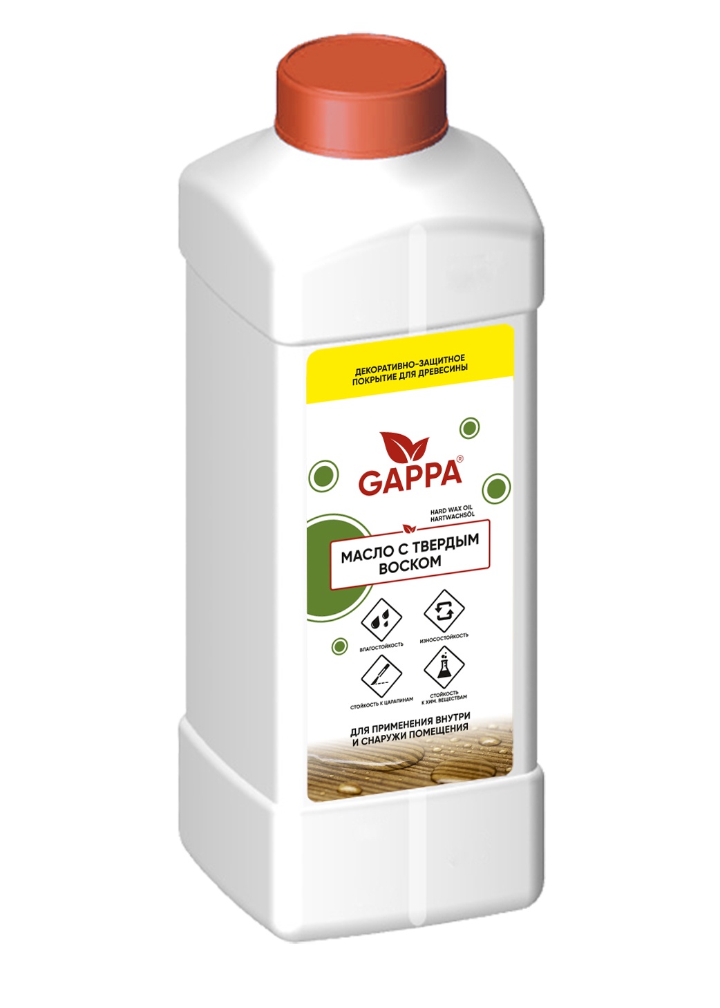 фото Воск в масле GAPPA 9000 (бесцветный матовый), 1 литр