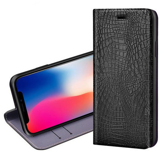 фото Чехол-книжка для iPhone X/XS Hoco Orden series Dazzle Sign - Черный