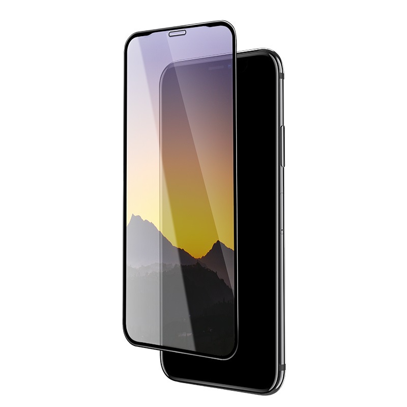 фото Защитное стекло Hoco Mirror iPhone Xs Max 6.5 Full Glue зеркальное черное