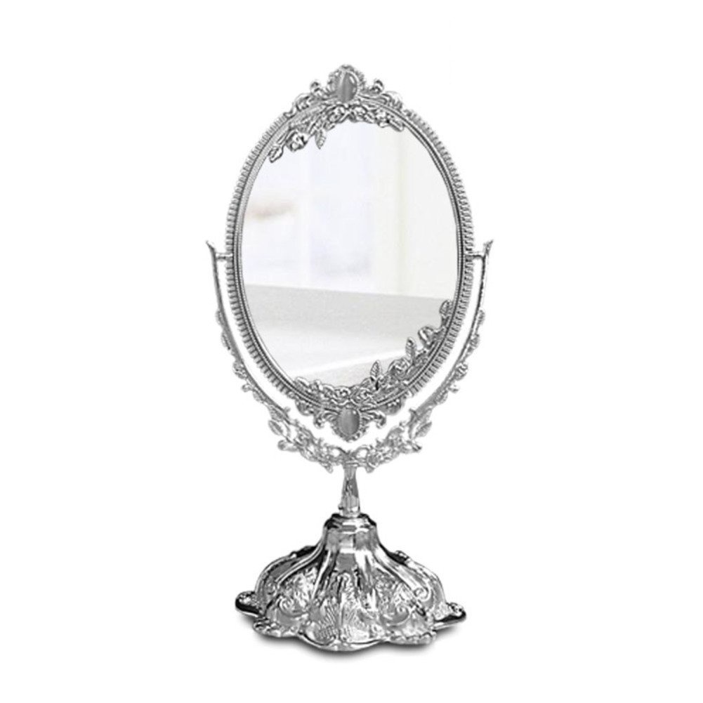 фото Двустороннее овальное косметическое зеркало с увеличением ,19х12 см, Migliores