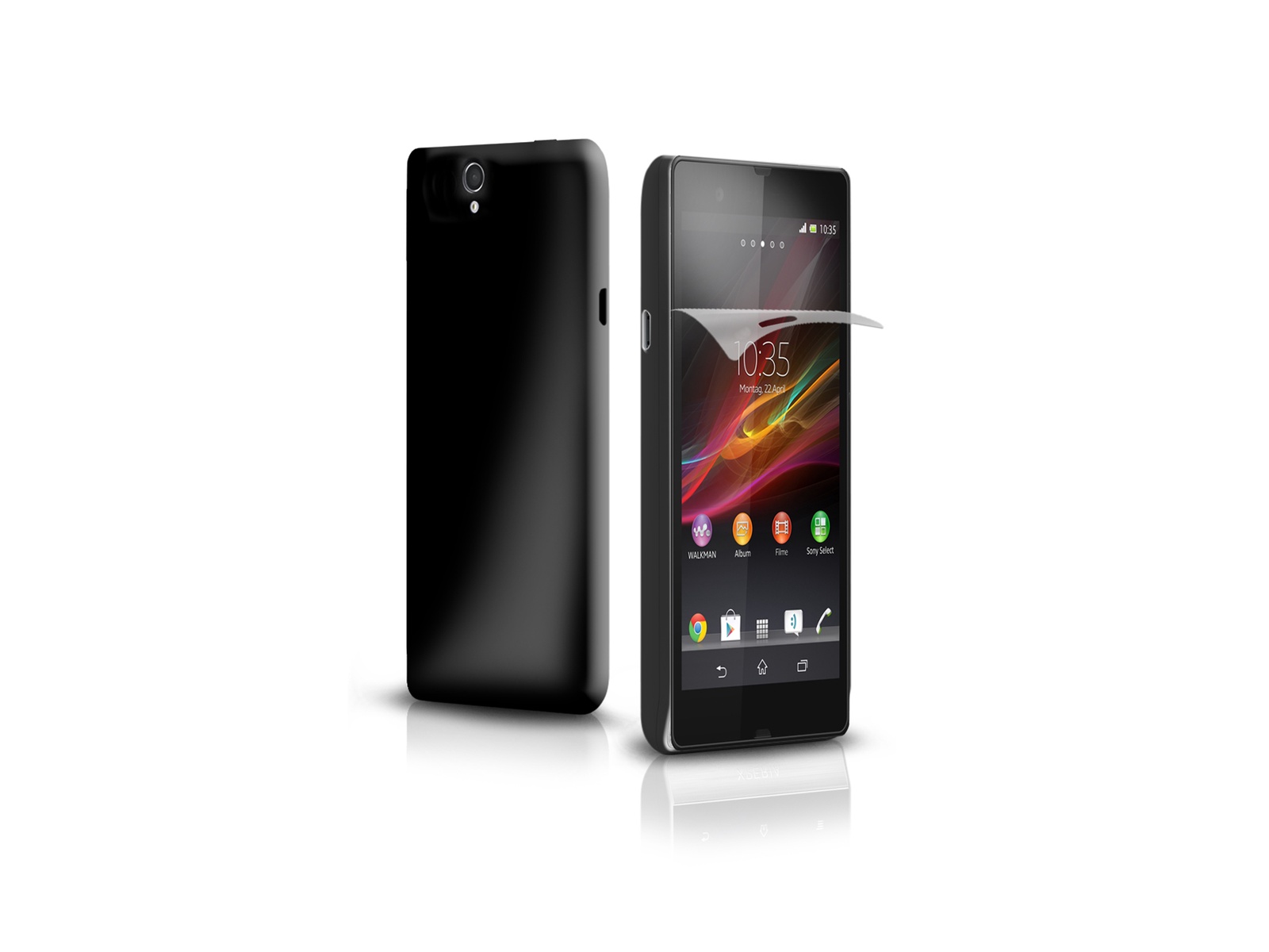 фото Чехол SBS для Sony Xperia Z (черный) + пленка защитная