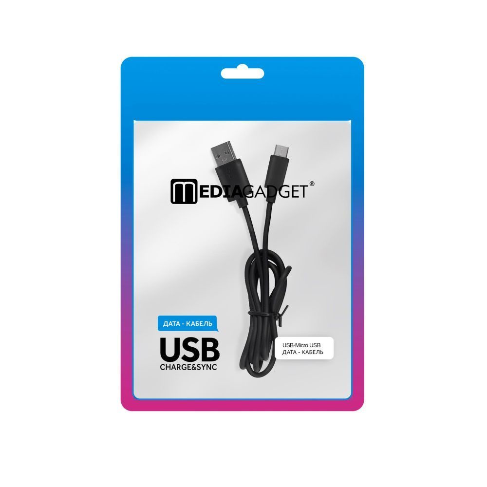 фото USB - кабель MEDIAGADGET TAA 2.0 USB - microUSB (черный, 2м)