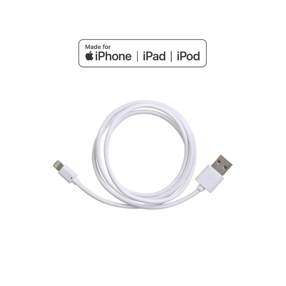 фото USB-кабель Smarterra STR-NL001 для iPhone/iPad/iPod 8-pin (1м, PVC, белый, RTL)