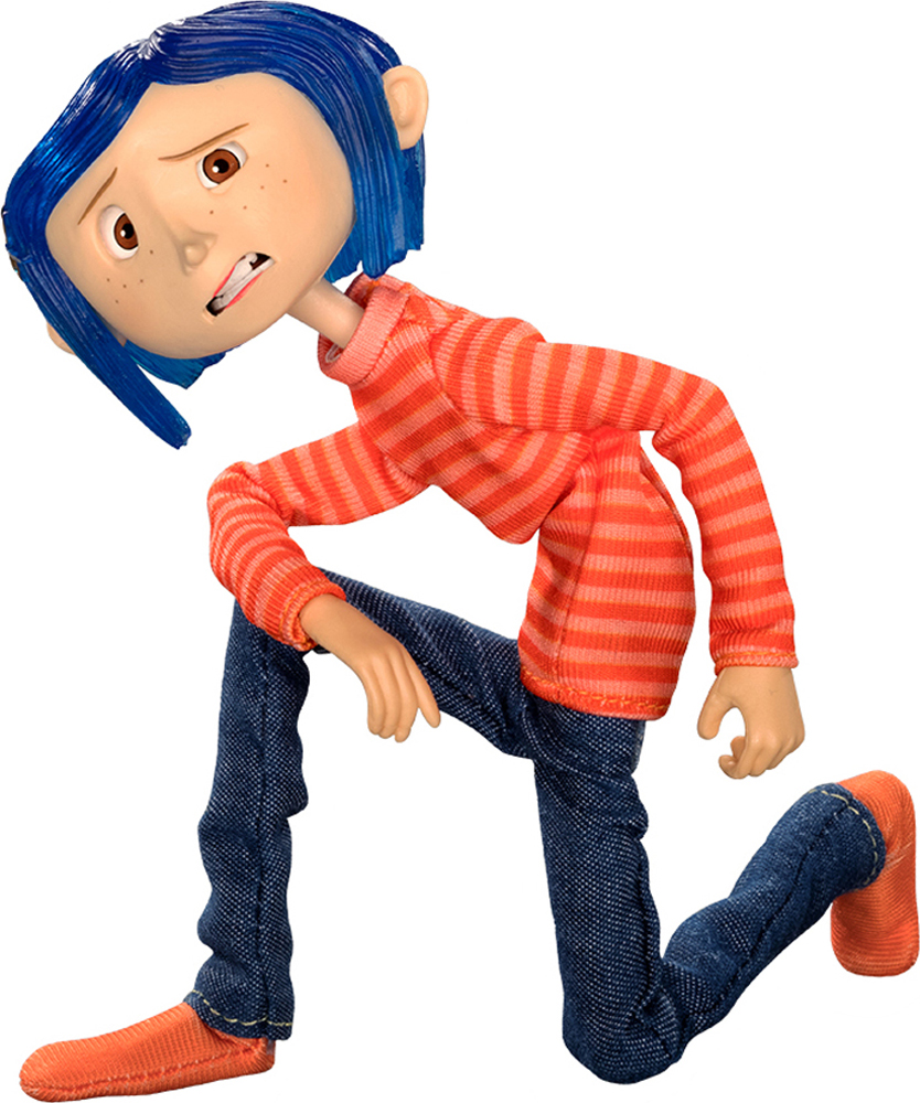 фото Фигурка Neca Articulated Figure - Coraline in Striped Shirt and Jeans - Coraline