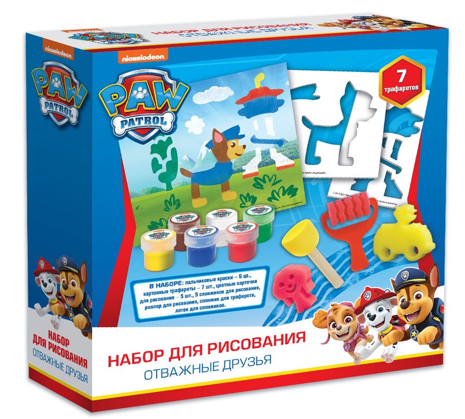 фото Набор для рисования с трафаретами "Отважные друзья" PAW Patrol