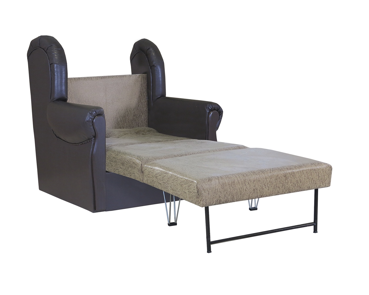 фото Кресло кровать Шарм-Дизайн Классика М замша коричневый