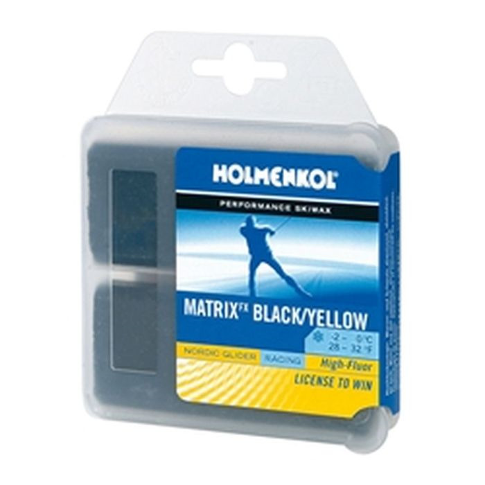 Высокофторовый парафин Holmenkol Matrix BK/YEL с молибденом для беговых лыж, 24290, 70 г Высокофторовый парафин Holmenkol Matrix BK/YEL с молибденом для беговых лыж, 24290, 70 г