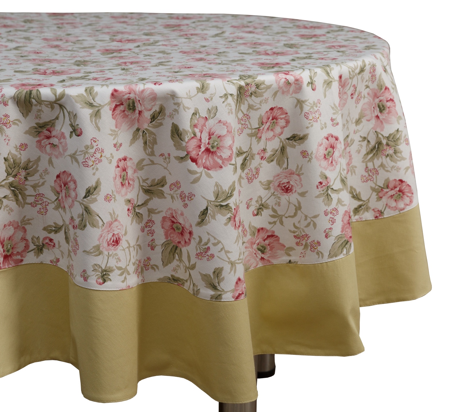 фото Скатерть овальная "English rose",зеленый 160*220 Fresca design