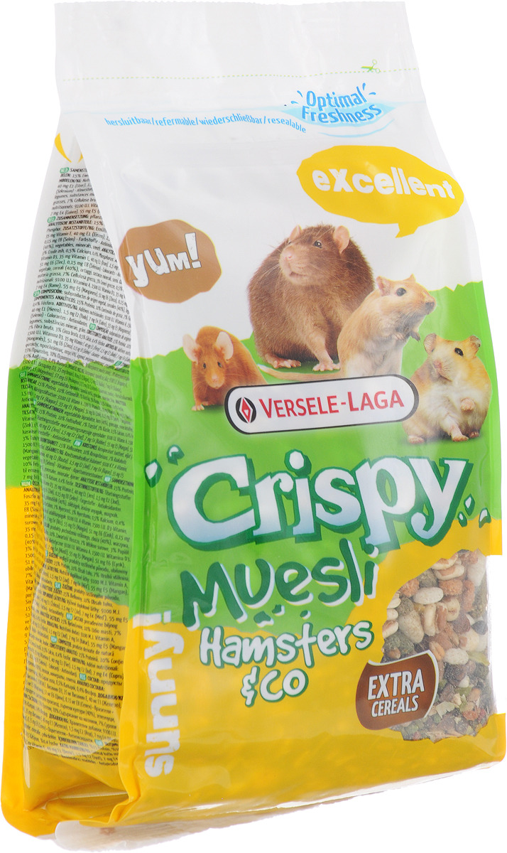 фото Корм для хомяков и других грызунов Versele-Laga "Crispy Muesli Hamsters & Co", 400 г