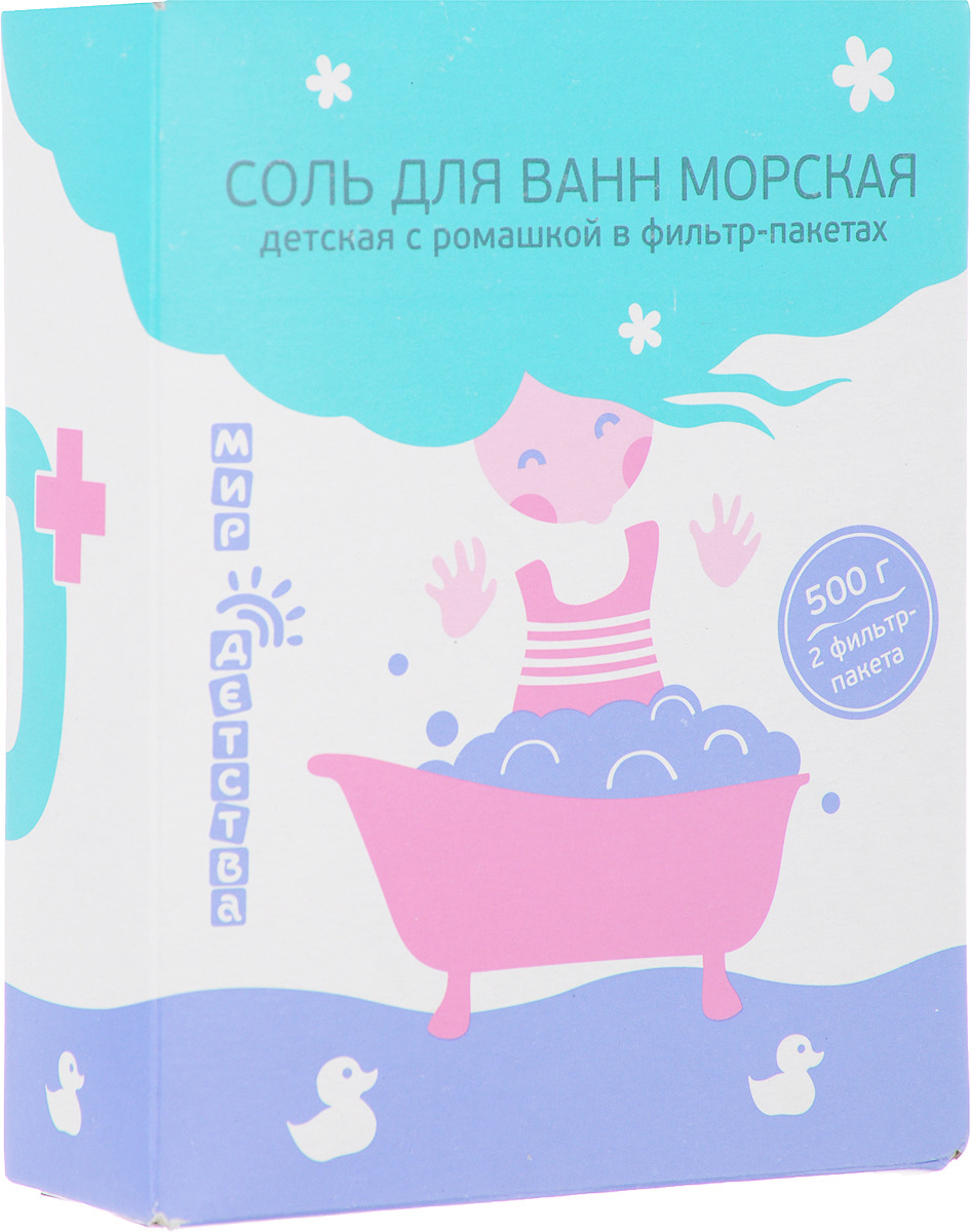 фото Мир детства Соль для ванн детская с ромашкой 500 г