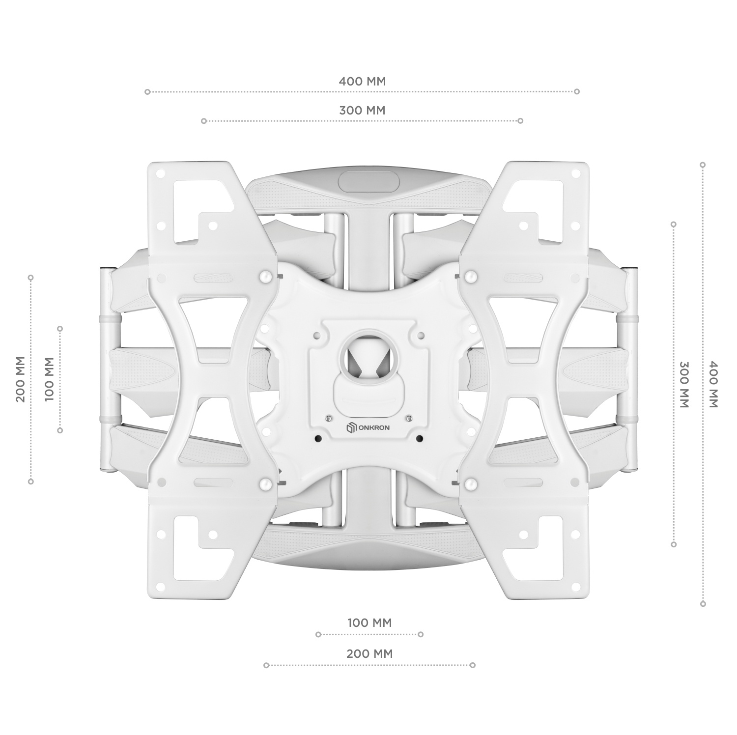 фото ONKRON наклонно-поворотный кронштейн для ТВ 32"-60", белый M15