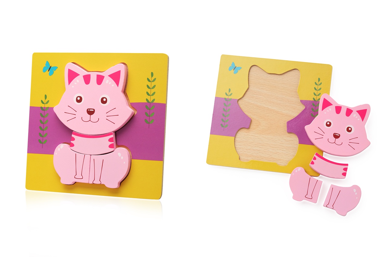 фото Деревянный 3D пазл с животными FindusToys Small 3D Puzzles Animal Puzzles