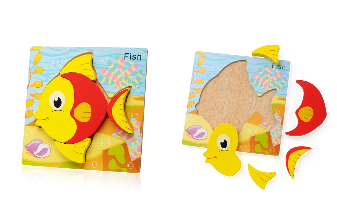 фото Деревянный 3D пазл с животными FindusToys Small 3D Puzzles Animal Puzzles