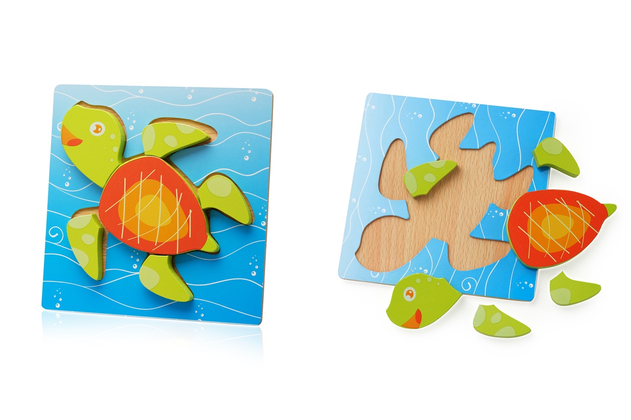 фото Деревянный 3D пазл с животными FindusToys Small 3D Puzzles Animal Puzzles