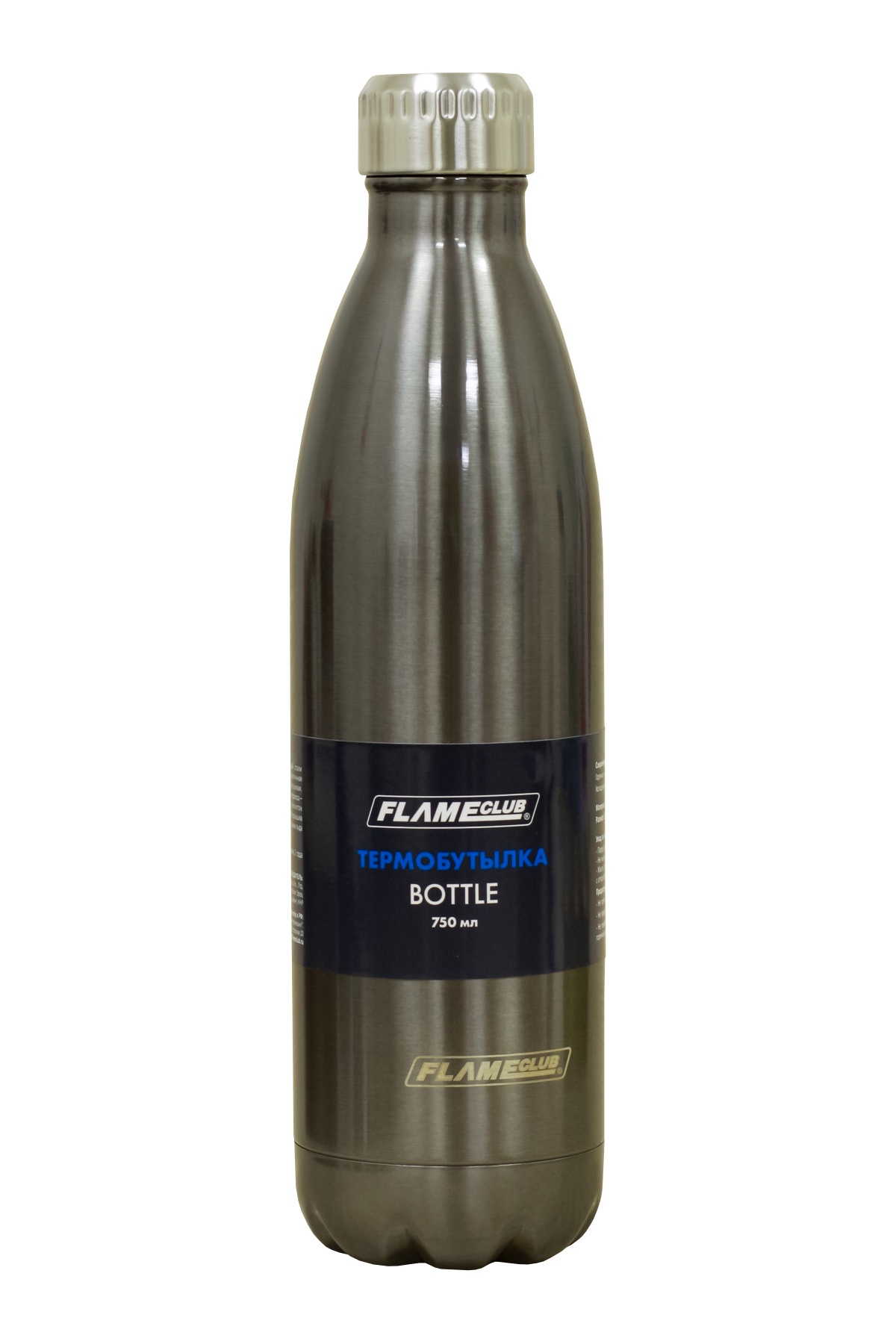 фото Бутылка-термос 750 мл FlameClub Bottle-750, черная