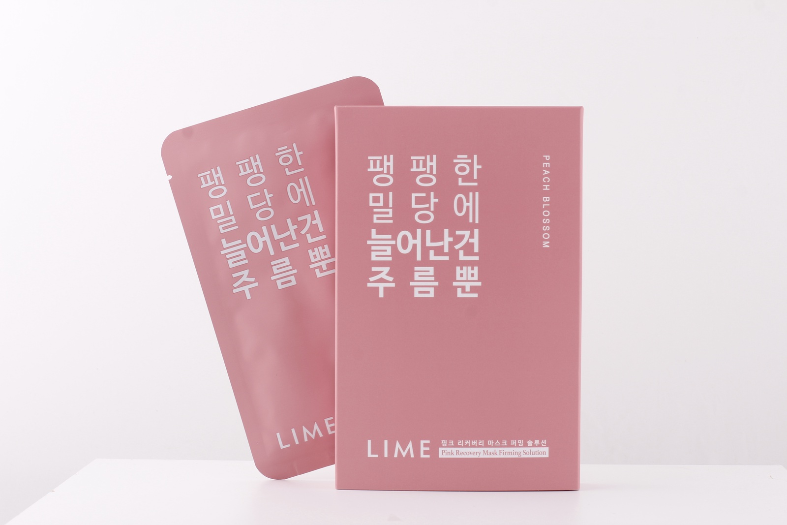 фото LIME. Тканевая маска PINK RECOVERY MASK FIRMING SOLUTION PEACH BLOSSOM