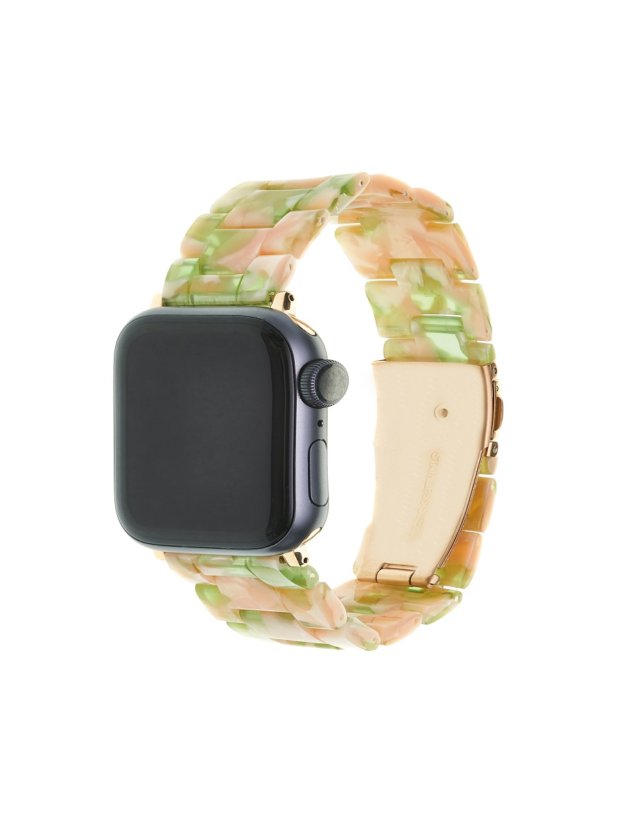 фото Ремешок для часов Apple Watch 38-40 мм зеленый камень His