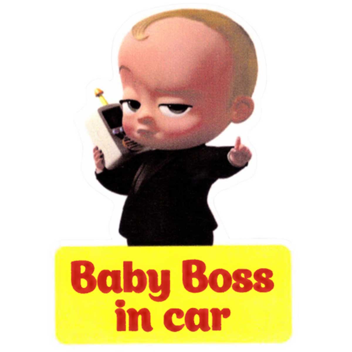 фото Наклейка на автомобиль "Baby Boss in car" виниловая 12х8 Vs