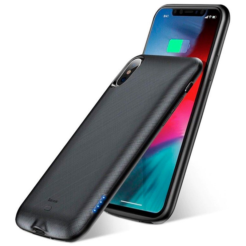 Чехол-аккумулятор Baseus Continuous для iPhone X/XS 4000мАч - Черный