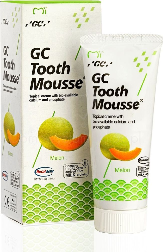 Зубной гель GC Tooth Mousse (Тусс Мусс) для восстановления эмали, дыня ...