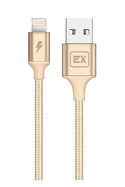 фото Дата-кабель Exployd USB - 8 Pin круглый золотой 1М Classic EX-K-506