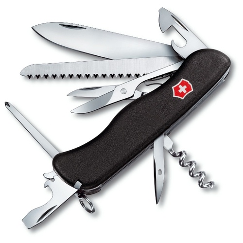 фото Нож перочинный Victorinox Outrider (0.9023.3) 111мм 14функций черный карт.коробка