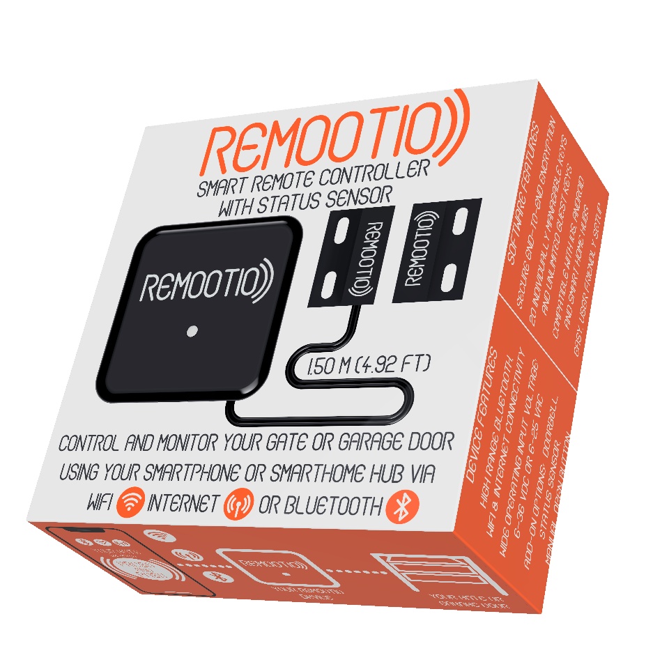 фото Remootio Sensor - устройство для управления автоматическими воротами через смартфон с датчиком состояния открыто/закрыто