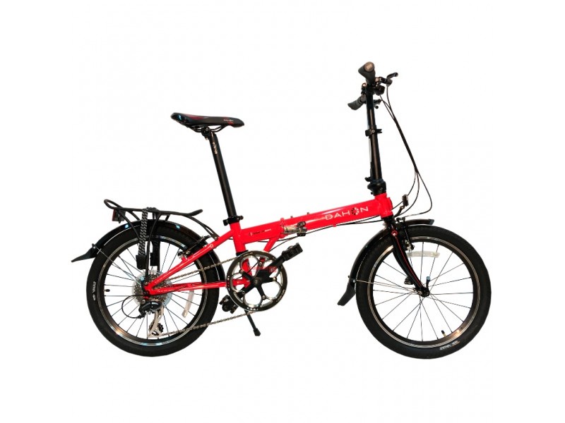 фото Складной велосипед Dahon Speed D8 Flame (красный), рама стальная, колёса 20", 8 скоростей