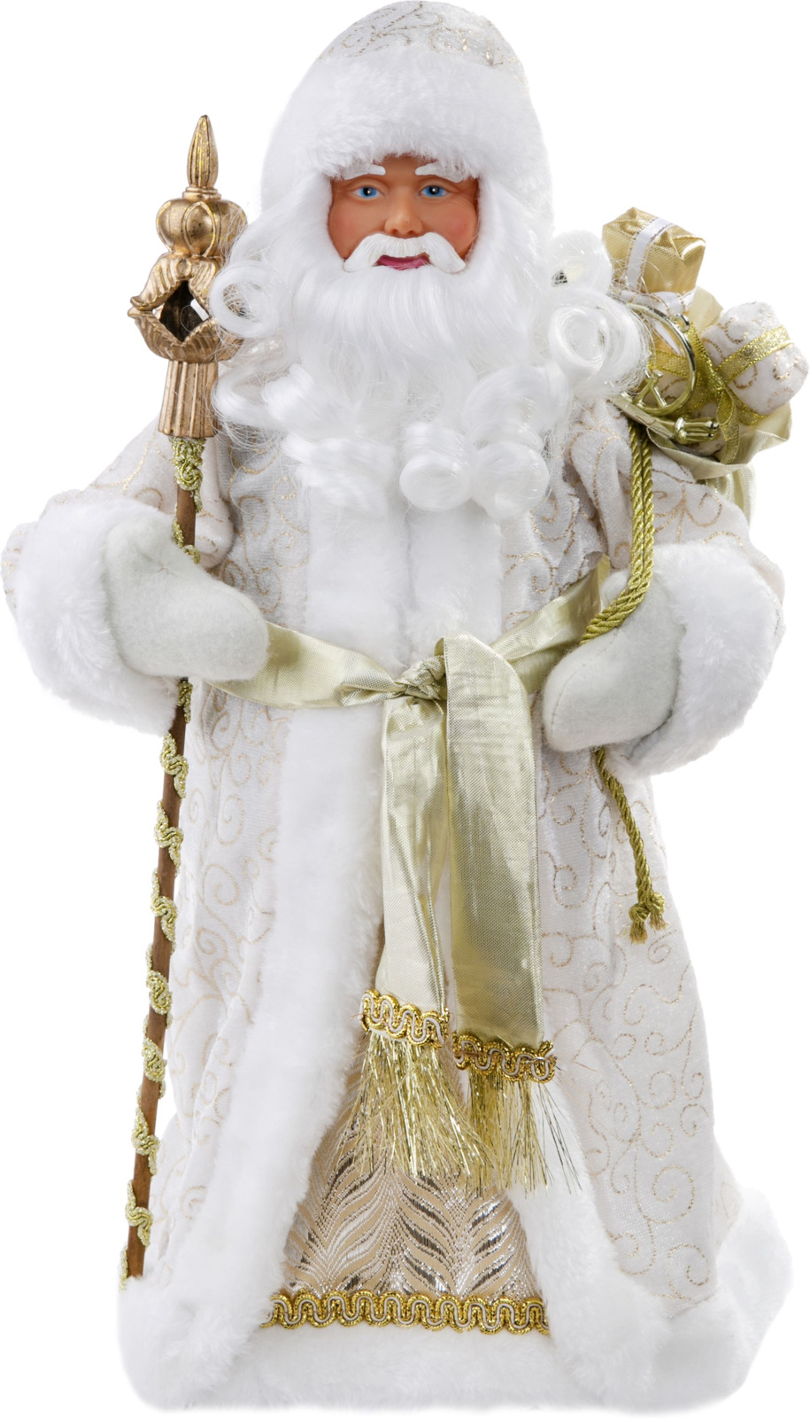 фото Фигурка праздничная Magic Time Дед Мороз в золотом костюме, 80148, золотистый, 20,5 х 12,5 х 41 см