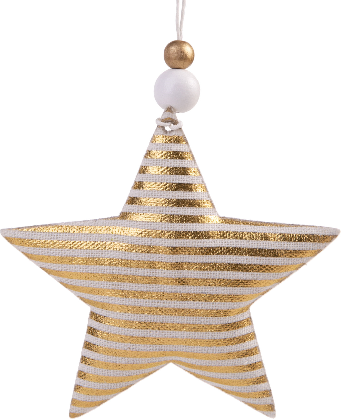 фото Подвесное украшение Magic Time Золотая звезда в полоску, 80198, золотистый, 10,5 х 1,5 х 10,5 см