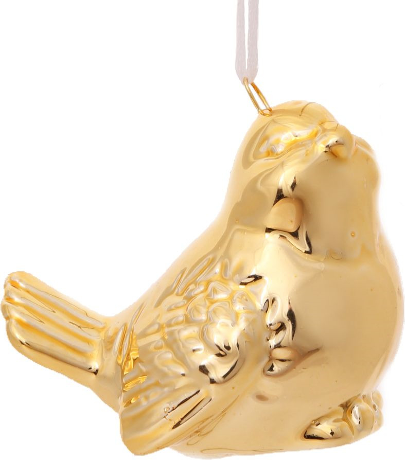 фото Подвесное украшение Magic Time Золотая Птичка, 80477, золотистый, 5 х 2.5 х 5 см