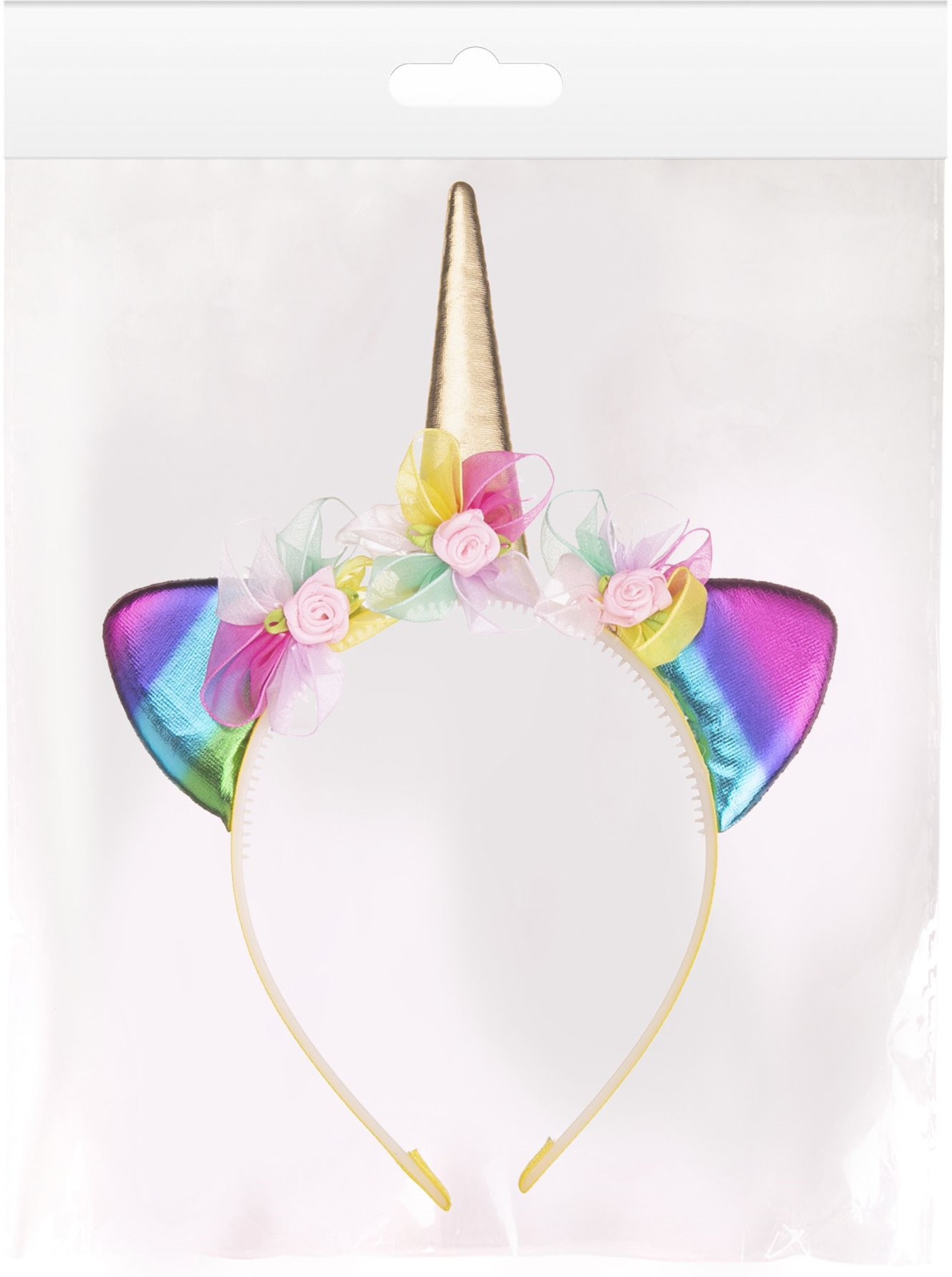 фото Ободок карнавальный Magic Time Единорог, 80970, разноцветный, 23 х 17,5 х 1,8 см