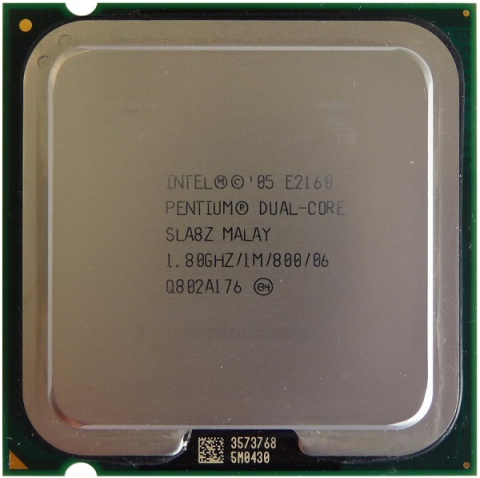 фото Процессор Intel Pentium E2160 (1M Cache, 1.80 GHz, 800 MHz FSB)