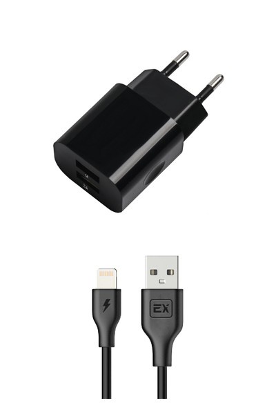 фото Сетевое ЗУ Exployd 8 Pin 3.1A 2.1А+1А 2хUSB Classic