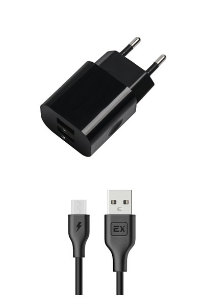 фото Сетевое ЗУ Exployd micro USB 3.4A 2.4А+1А 2хUSB Classic