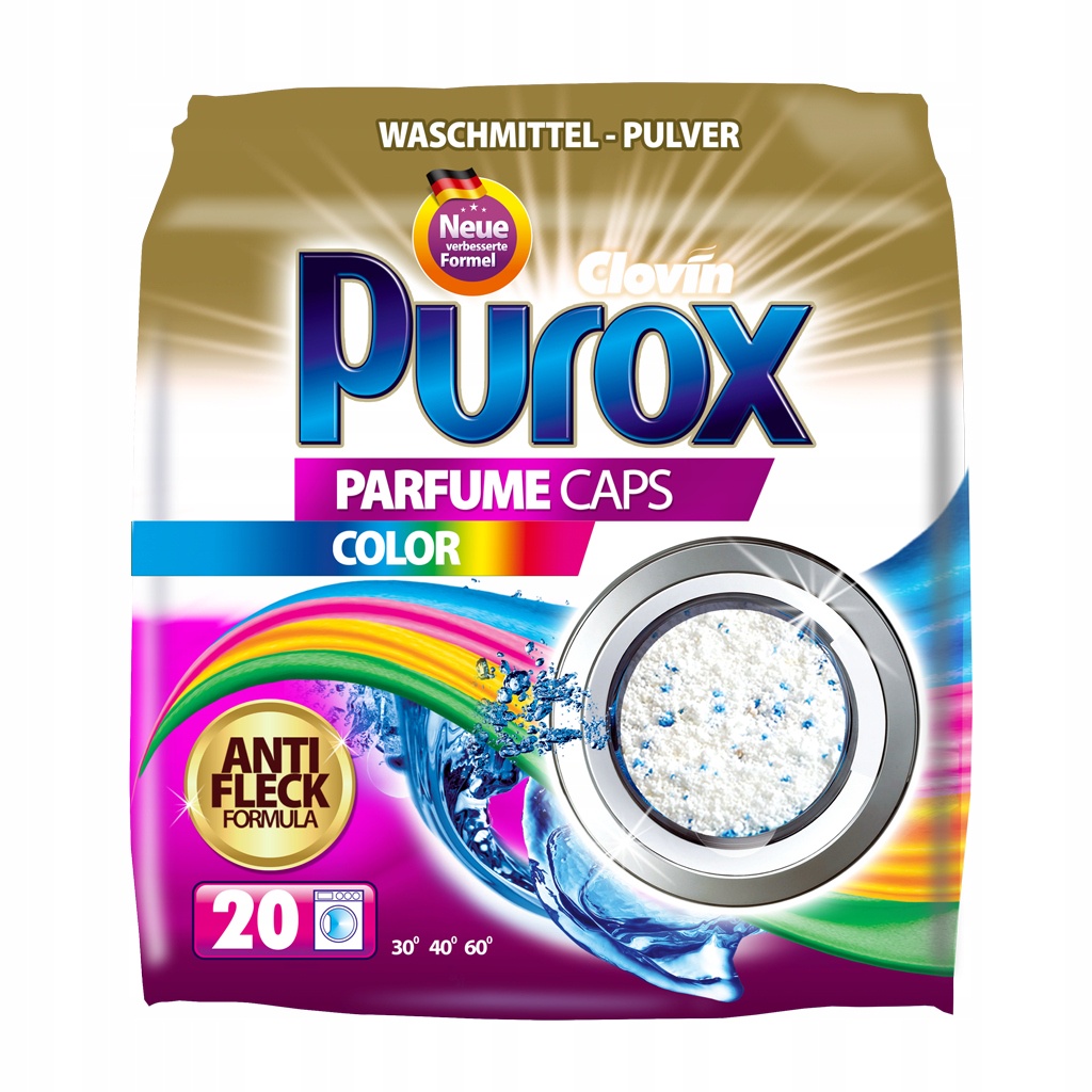 фото Стиральный порошок для цветного Purox Color Premium 1300 г (концентрат) Clovin